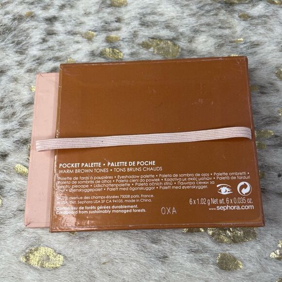 Sephora Pocket Palette- 6 Shadows- New but Swatched - Picture 2 of 3